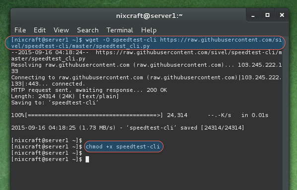 Fig.01: Grab speedtest_cli.py