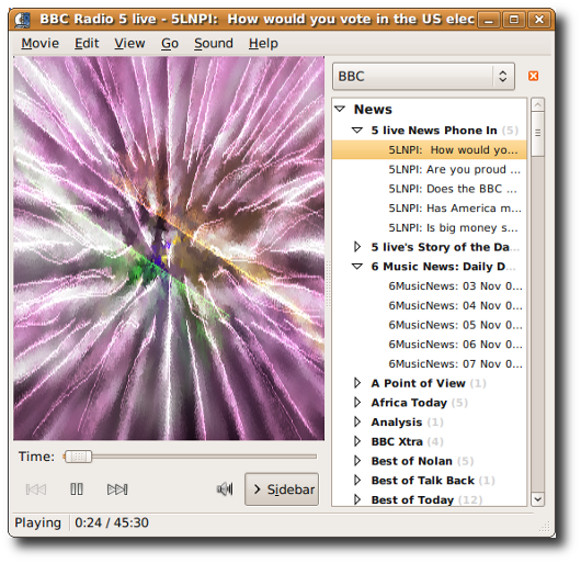 Fig.02: BBC Content Under Linux Fig.02: BBC Content Under Linux