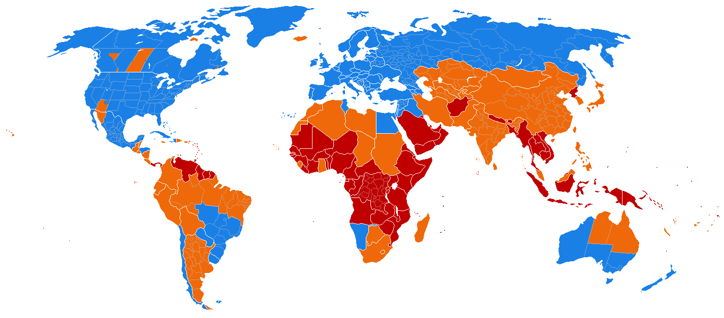 Daylight Saving Time map image worldwild