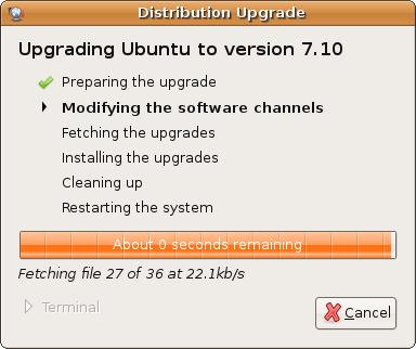 Upgrading Ubuntu Linux to 7.10