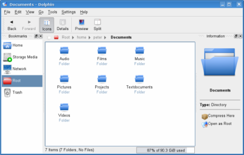Download of the day: Dolphin File Manager for KDE Linux Desktop Picture