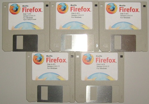 Humor: Firefox Floppy Disks