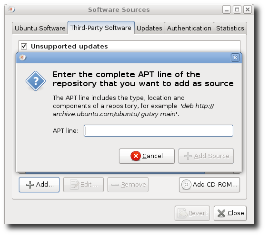 Add KDE 4 as Software Source for Ubuntu Linux