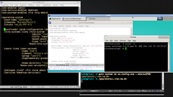 Fig.06: GuixSD desktop
