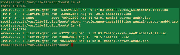 Fig.01: Linux clone or copy or replicate file permissions, using another file as reference